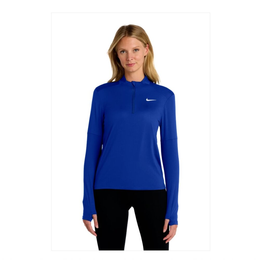 Nike Women’s Dri-FIT Element 1/2-Zip Running Top – Royal Blue – Size Small